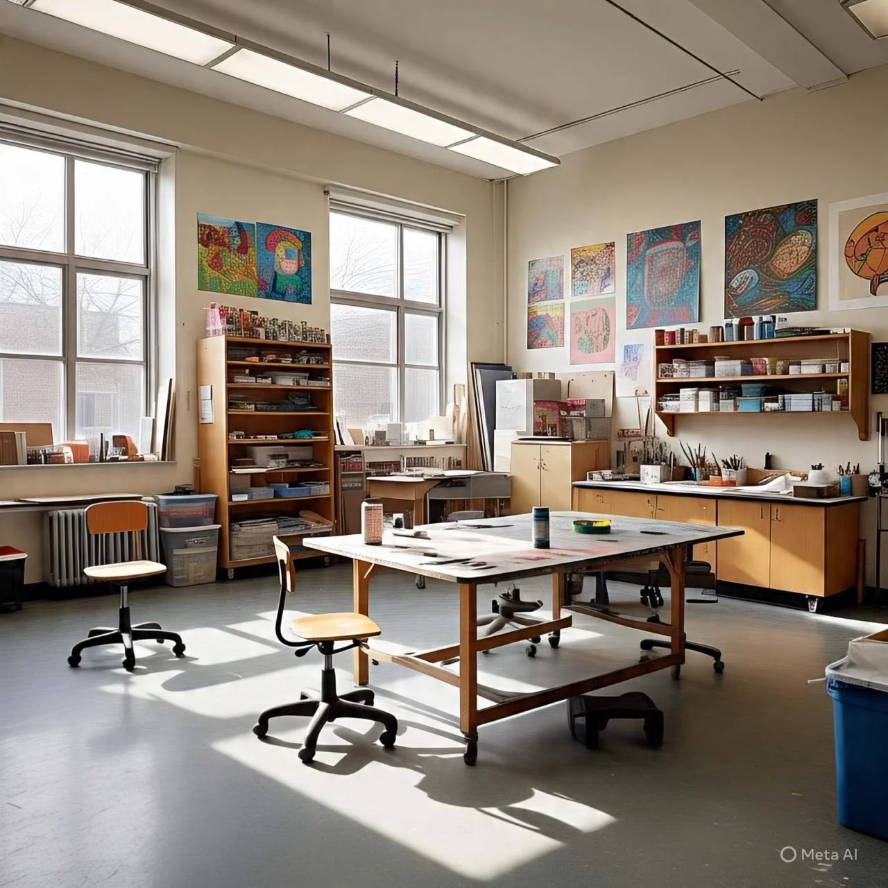 The art studio