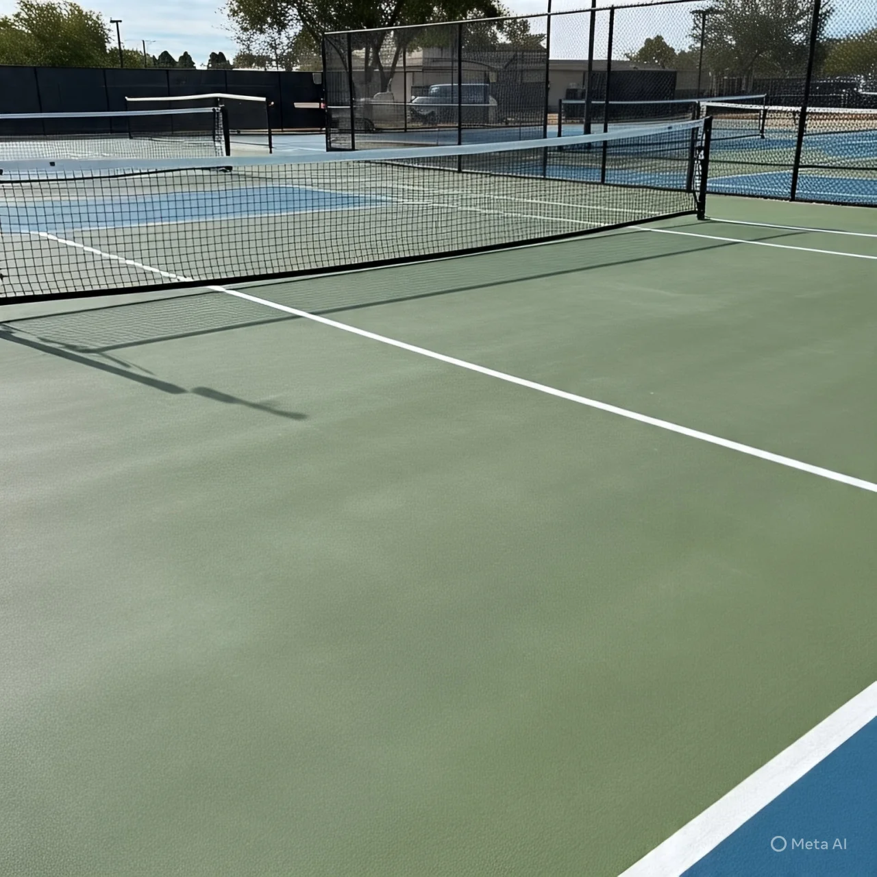 The pickleball court