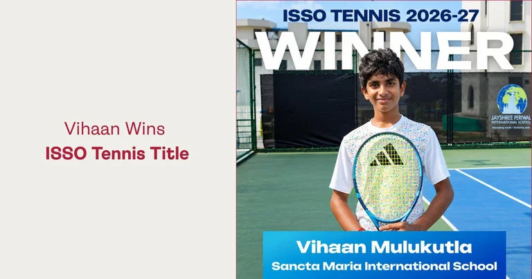 Vihaan Mulukuntla Wins ISSO Tennis Title