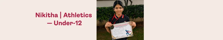 Nikitha Secures Third Place at Greater Hyderabad Athletics Championships
